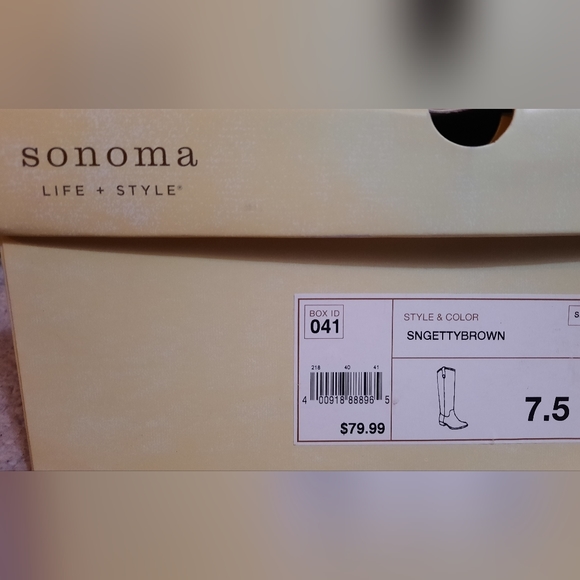 NIB 7.5 Sonoma Brown Pull on BOOTS Women's stylish! - Picture 5 of 5